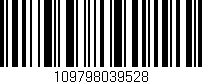 Código de barras (EAN, GTIN, SKU, ISBN): '109798039528'