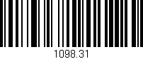 Código de barras (EAN, GTIN, SKU, ISBN): '1098.31'