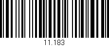 Código de barras (EAN, GTIN, SKU, ISBN): '11.183'