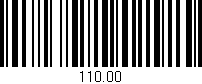 Código de barras (EAN, GTIN, SKU, ISBN): '110.00'