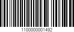Código de barras (EAN, GTIN, SKU, ISBN): '1100000001492'