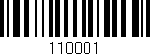 Código de barras (EAN, GTIN, SKU, ISBN): '110001'