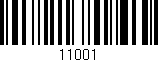 Código de barras (EAN, GTIN, SKU, ISBN): '11001'