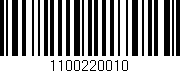 Código de barras (EAN, GTIN, SKU, ISBN): '1100220010'