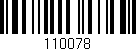Código de barras (EAN, GTIN, SKU, ISBN): '110078'