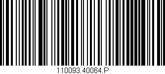 Código de barras (EAN, GTIN, SKU, ISBN): '110093.40064.P'