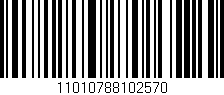Código de barras (EAN, GTIN, SKU, ISBN): '11010788102570'