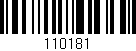 Código de barras (EAN, GTIN, SKU, ISBN): '110181'