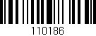 Código de barras (EAN, GTIN, SKU, ISBN): '110186'