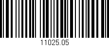 Código de barras (EAN, GTIN, SKU, ISBN): '11025.05'