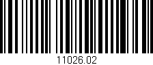Código de barras (EAN, GTIN, SKU, ISBN): '11026.02'
