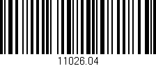 Código de barras (EAN, GTIN, SKU, ISBN): '11026.04'