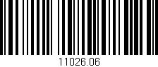 Código de barras (EAN, GTIN, SKU, ISBN): '11026.06'