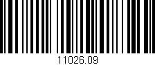 Código de barras (EAN, GTIN, SKU, ISBN): '11026.09'