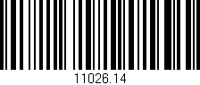 Código de barras (EAN, GTIN, SKU, ISBN): '11026.14'