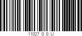 Código de barras (EAN, GTIN, SKU, ISBN): '11027_0_0_U'