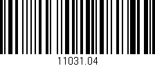 Código de barras (EAN, GTIN, SKU, ISBN): '11031.04'