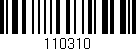 Código de barras (EAN, GTIN, SKU, ISBN): '110310'
