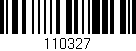 Código de barras (EAN, GTIN, SKU, ISBN): '110327'