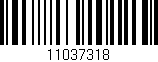 Código de barras (EAN, GTIN, SKU, ISBN): '11037318'