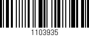 Código de barras (EAN, GTIN, SKU, ISBN): '1103935'