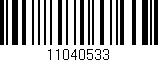 Código de barras (EAN, GTIN, SKU, ISBN): '11040533'