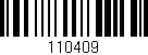 Código de barras (EAN, GTIN, SKU, ISBN): '110409'