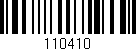 Código de barras (EAN, GTIN, SKU, ISBN): '110410'