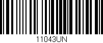 Código de barras (EAN, GTIN, SKU, ISBN): '11043UN'