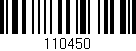 Código de barras (EAN, GTIN, SKU, ISBN): '110450'