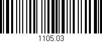 Código de barras (EAN, GTIN, SKU, ISBN): '1105.03'