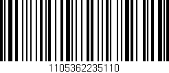Código de barras (EAN, GTIN, SKU, ISBN): '1105362235110'