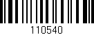 Código de barras (EAN, GTIN, SKU, ISBN): '110540'