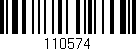 Código de barras (EAN, GTIN, SKU, ISBN): '110574'