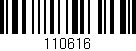 Código de barras (EAN, GTIN, SKU, ISBN): '110616'