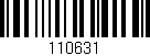 Código de barras (EAN, GTIN, SKU, ISBN): '110631'