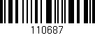 Código de barras (EAN, GTIN, SKU, ISBN): '110687'