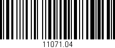 Código de barras (EAN, GTIN, SKU, ISBN): '11071.04'