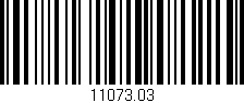 Código de barras (EAN, GTIN, SKU, ISBN): '11073.03'