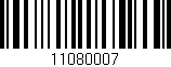 Código de barras (EAN, GTIN, SKU, ISBN): '11080007'