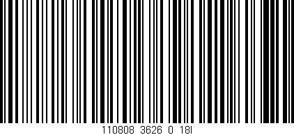 Código de barras (EAN, GTIN, SKU, ISBN): '110808_3626_0_18l'