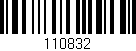 Código de barras (EAN, GTIN, SKU, ISBN): '110832'