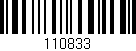 Código de barras (EAN, GTIN, SKU, ISBN): '110833'