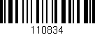 Código de barras (EAN, GTIN, SKU, ISBN): '110834'