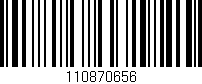Código de barras (EAN, GTIN, SKU, ISBN): '110870656'