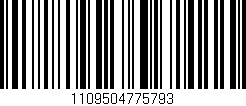 Código de barras (EAN, GTIN, SKU, ISBN): '1109504775793'