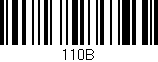 Código de barras (EAN, GTIN, SKU, ISBN): '110B'
