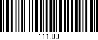 Código de barras (EAN, GTIN, SKU, ISBN): '111.00'