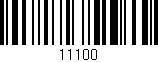 Código de barras (EAN, GTIN, SKU, ISBN): '11100'