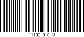 Código de barras (EAN, GTIN, SKU, ISBN): '11102_0_0_U'